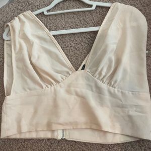 Beige Crop top